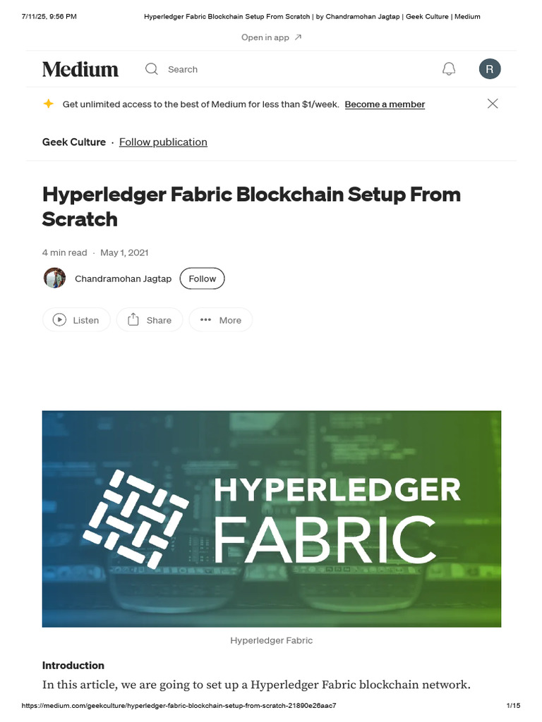 Hyperledger Fabric Setup Guide | PDF | Directory (Computing) | Sudo