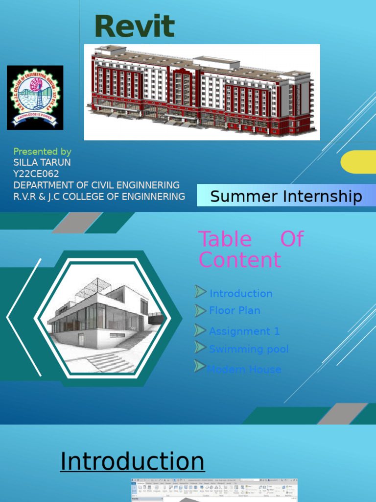 Revit Architecture Internship Overview | PDF