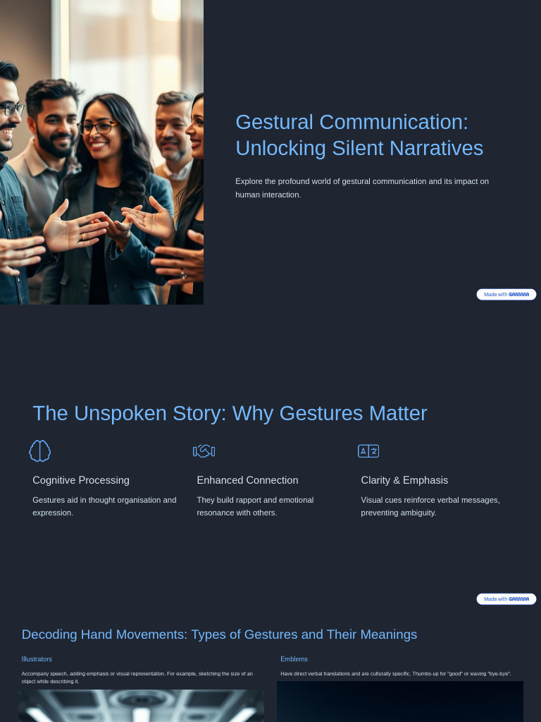 The Power of Gestural Communication | PDF | Nonverbal Communication ...