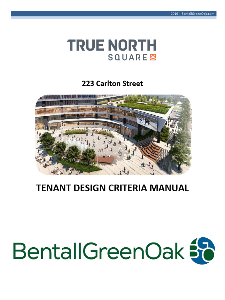 True North Square Tenant Design Manual | PDF | Elevator | Bathroom