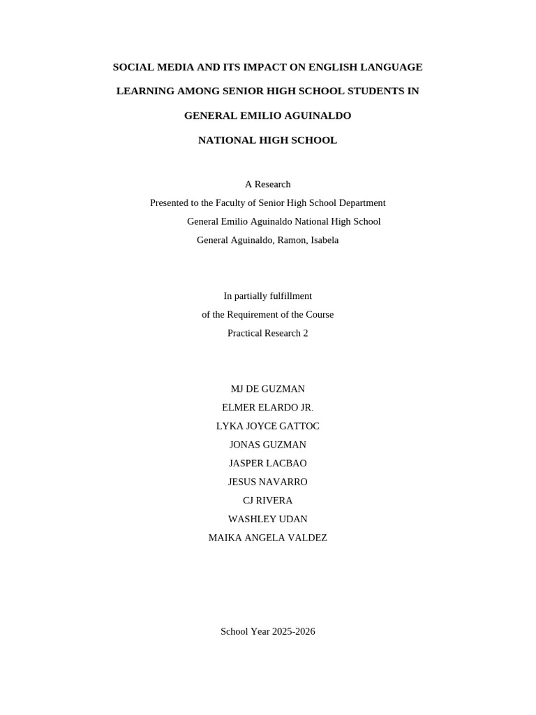 Social Media's Role in English Learning | PDF | Learning | Social Media