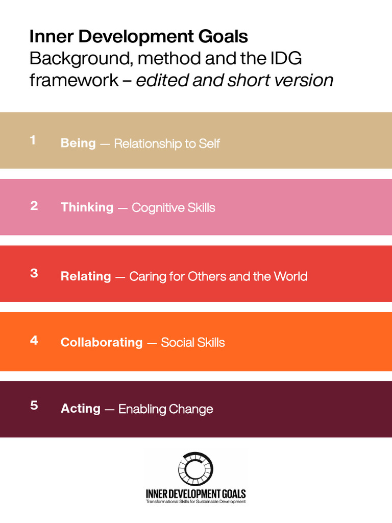 Inner Development Goals Framework Overview | PDF | Sustainability | Thought