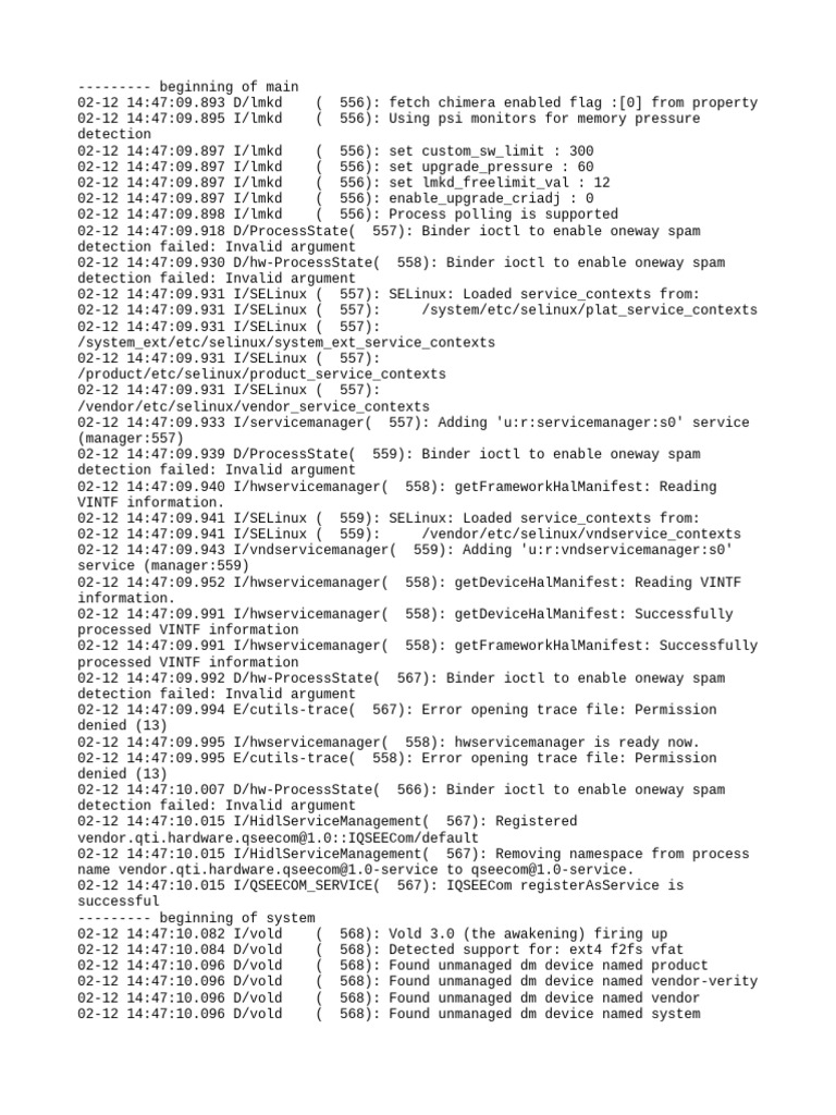 Android System Log Analysis | PDF | Operating System Technology | Software