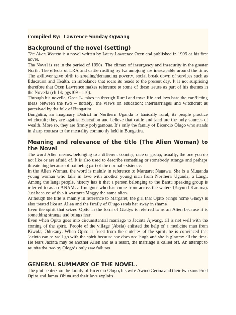 The Alien Woman: Love and Identity | PDF | Marriage | Courtship