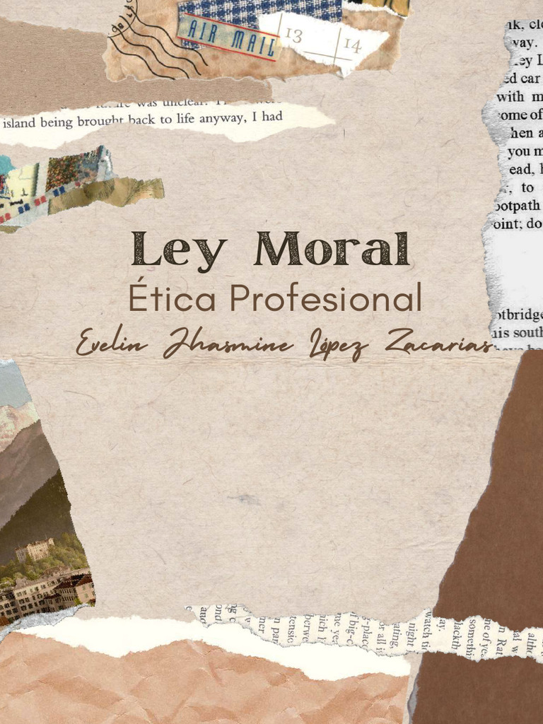 Ley Moral y Ética Profesional Explicadas | PDF | Moralidad | La Ley natural