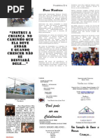 Folder de Aniversário de 35 anos da Sociedade Família Cristã