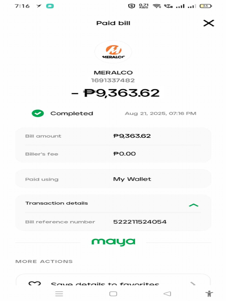 Maya Reciept | PDF