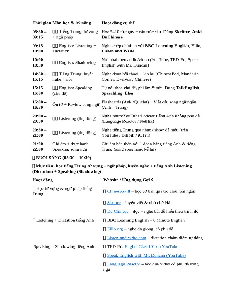 Schedule | PDF