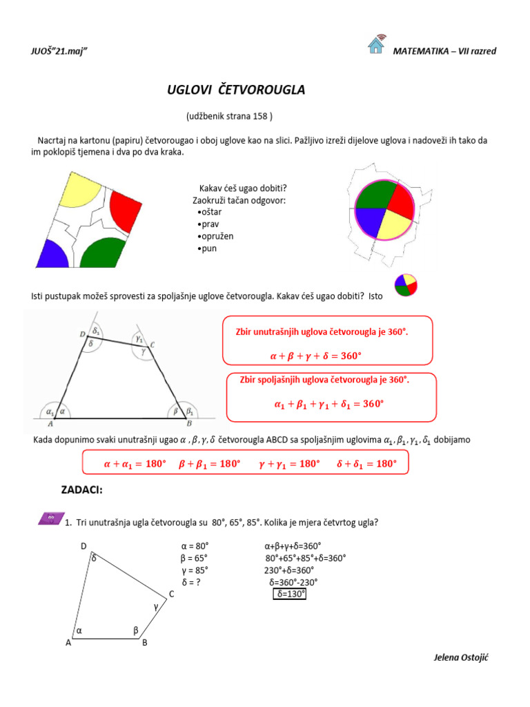  etvorougao Uglovi PDF