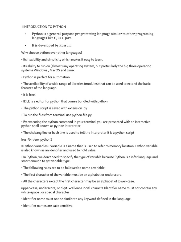 Python Basics: Data Types Overview | PDF | Data Type | Python ...