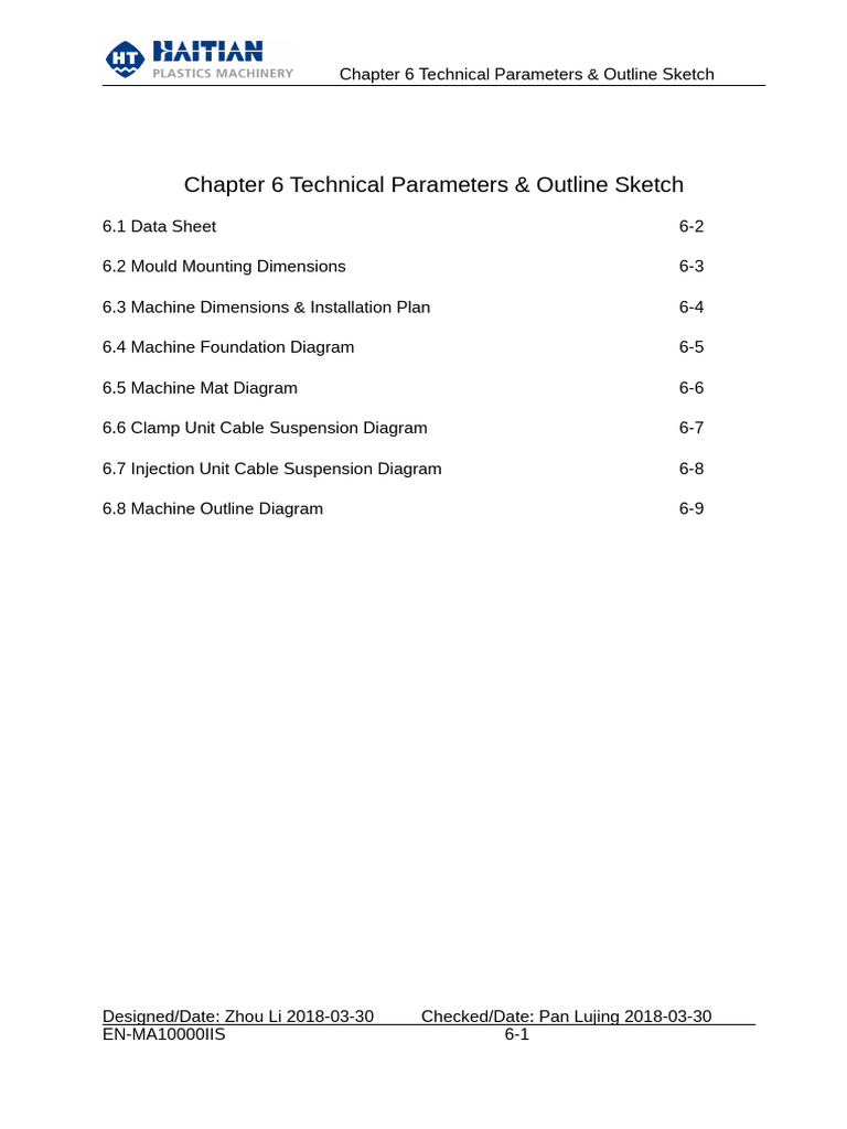 Technical Parameters & Machine Diagrams | PDF
