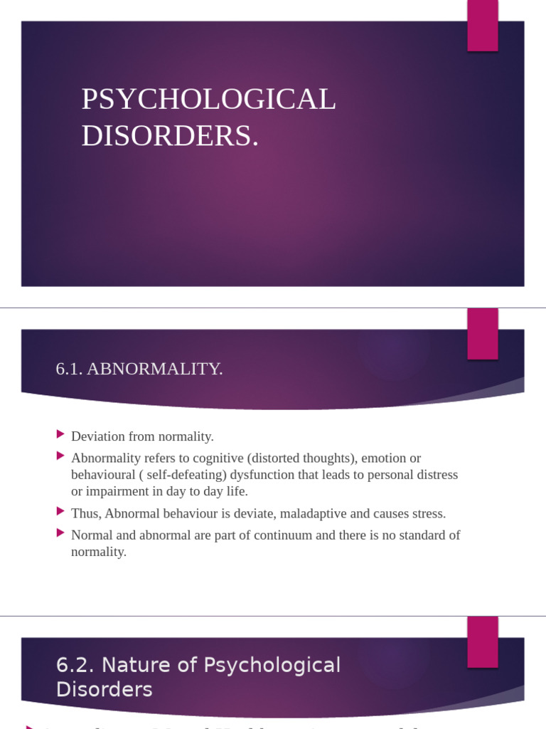 Understanding Psychological Disorders | PDF | Mental Disorder ...