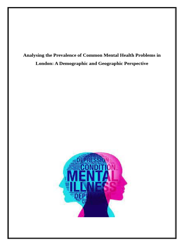 Analysing The Prevalence of Common Mental Health Problems in London ...