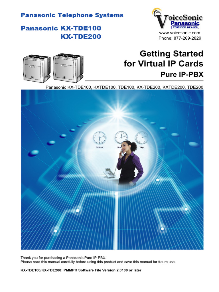 Panasonic Pure IP-PBX Setup Guide | PDF | Computer Network | Local Area ...