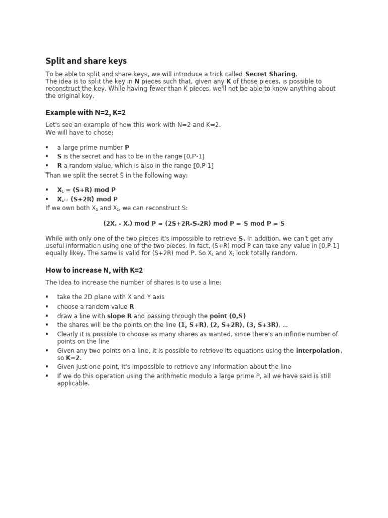 Split and Share Key | PDF | Equations | Function (Mathematics)