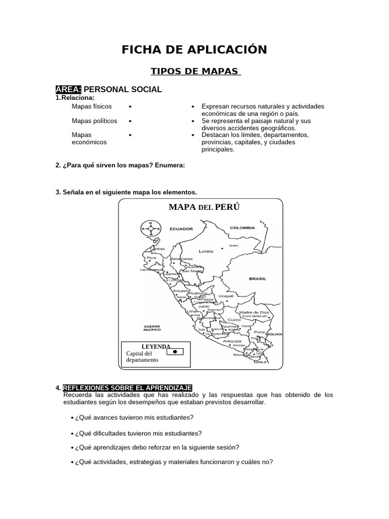 FICHA DE APLICACIÓN Personal Social | PDF