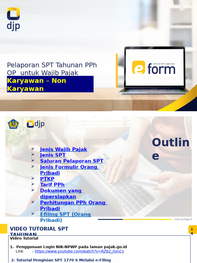 Panduan Pelaporan SPT PPh OP 2023 | PDF
