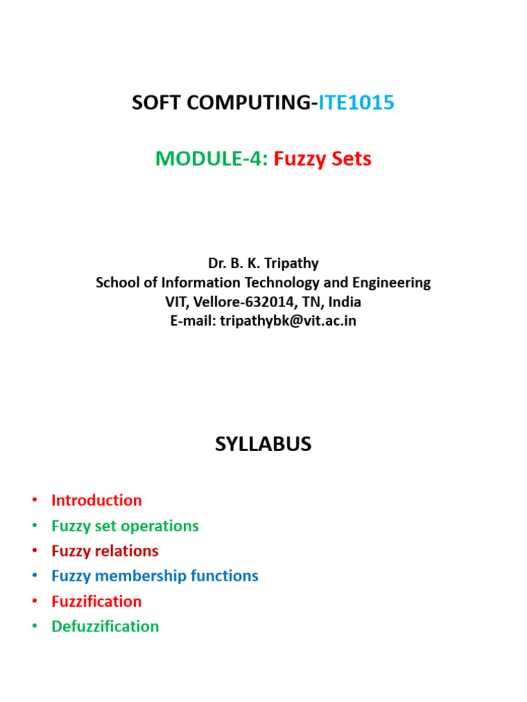Fuzzy Sets in Soft Computing Concepts | PDF | Fuzzy Logic ...