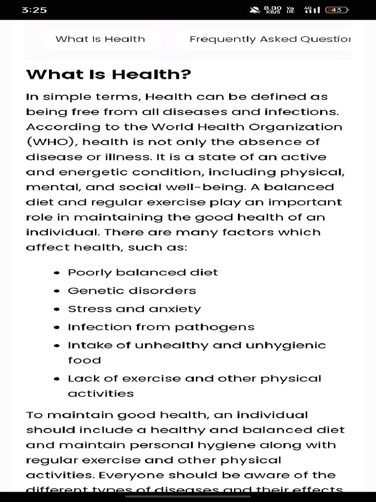 Human Health | PDF