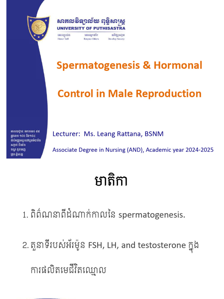 Session - 3 - Male Reproductive Hormone | PDF | Luteinizing Hormone ...