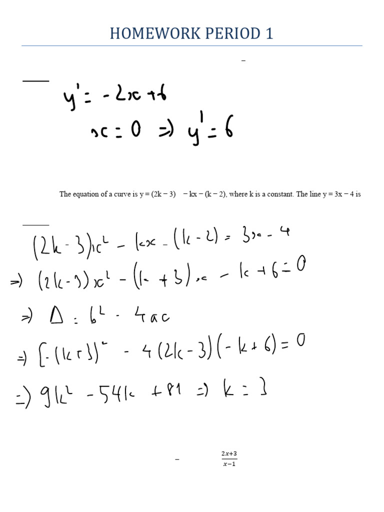 Algebra Homework Solutions and Concepts | PDF