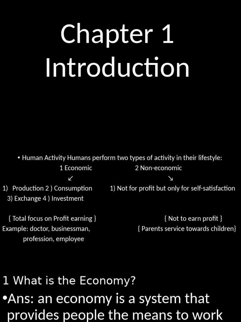 Ch 1 Introduction | PDF | Microeconomics | Economics