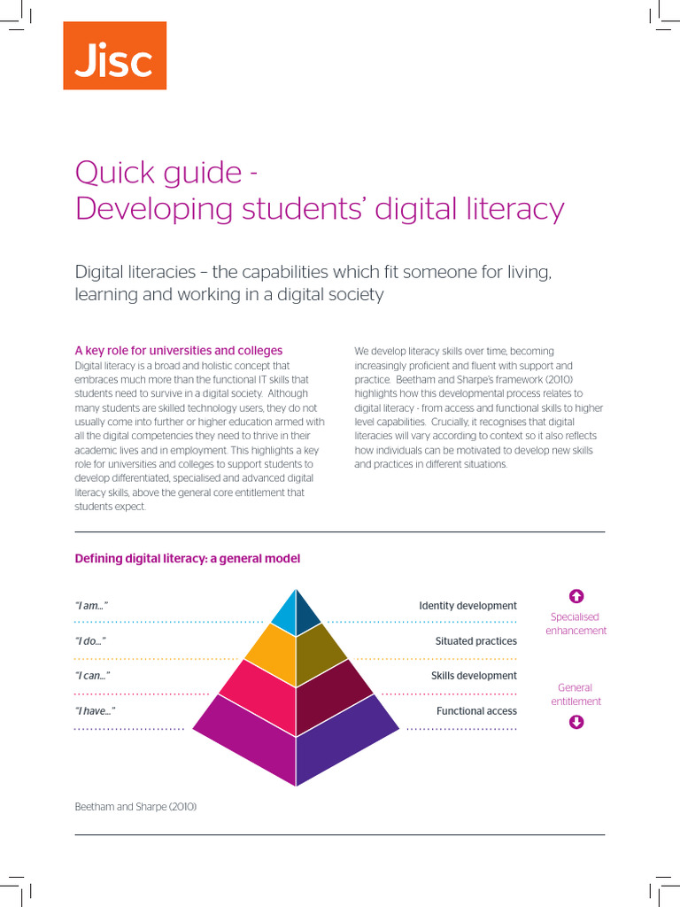 Enhancing Digital Literacy in Education | PDF | Literacy | Communication