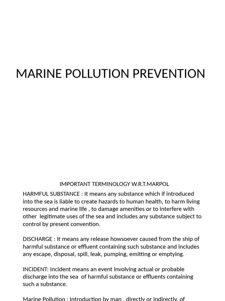 MEPCom's Mission in Marine Pollution | PDF | Pollution