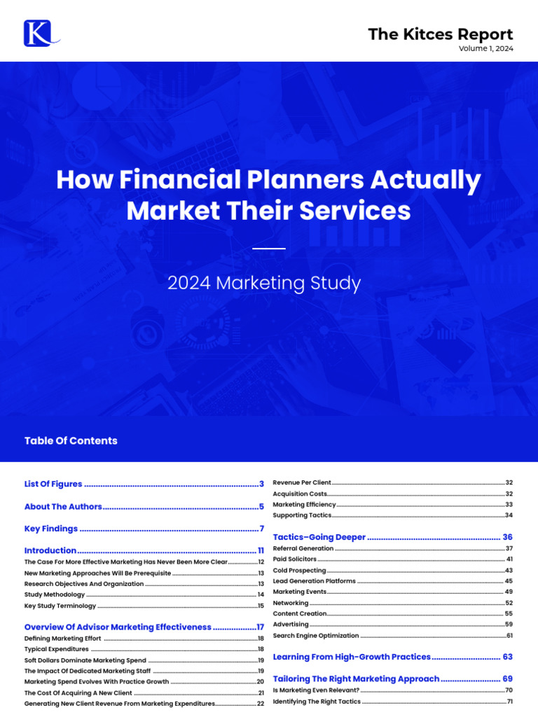 2024 Kitces Marketing Study Insights | PDF | Marketing | Mergers And ...
