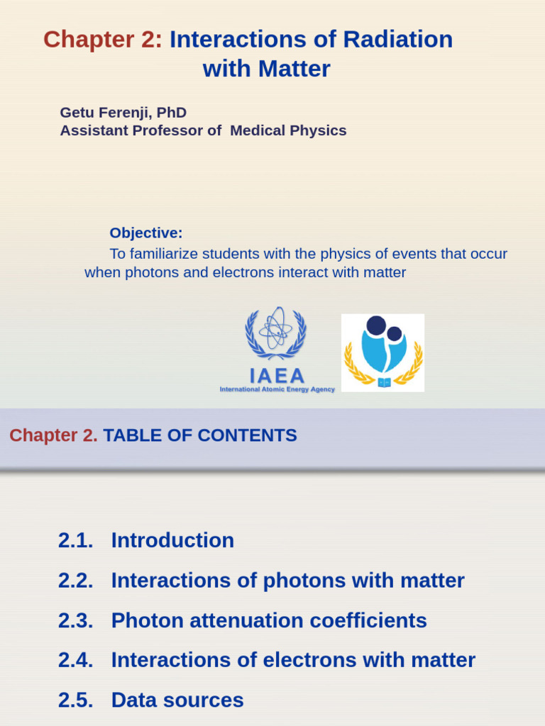 Radiation Interaction with Matter | PDF | Attenuation | Photon