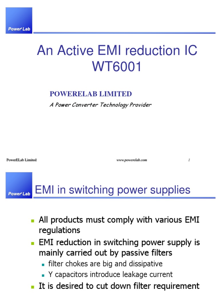 EMI Reduction for Power Supplies | PDF | Electromagnetic Interference ...