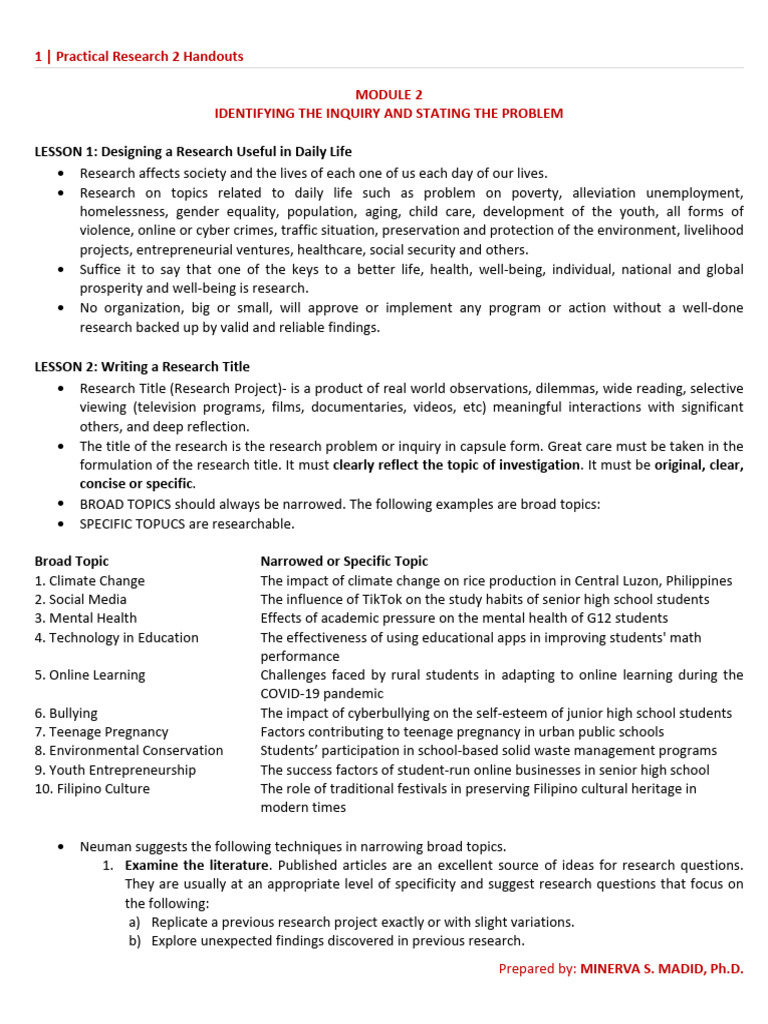 Research Design for Daily Life Issues | PDF | Self Report Study ...