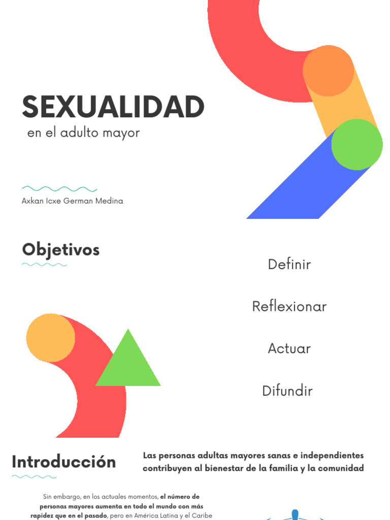 Sexualidad en El Adulto Mayor PDF | PDF | La sexualidad humana | Vejez