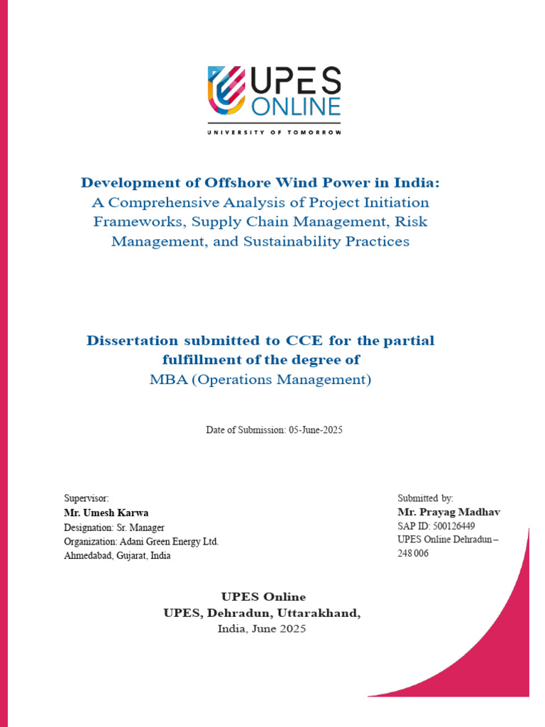 Offshore Wind Energy Development in India | PDF | Offshore Wind Power ...