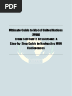MUN GSL Speech Template and Example | PDF