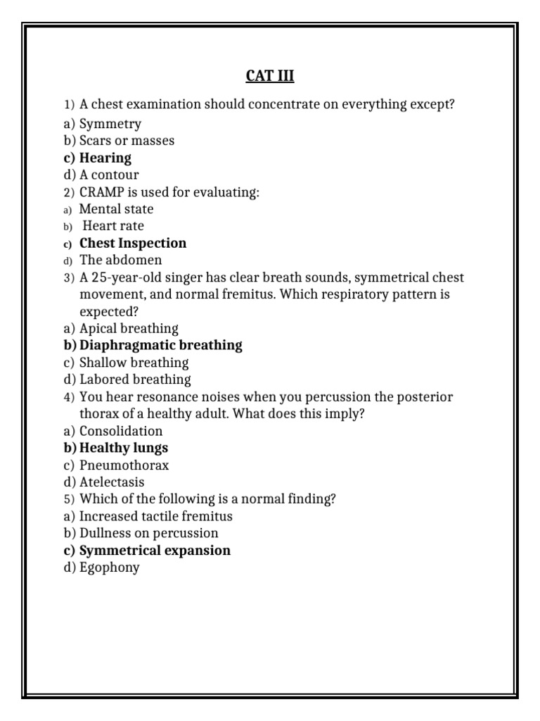 Cat Iii | PDF | Medical Specialties | Pulmonology