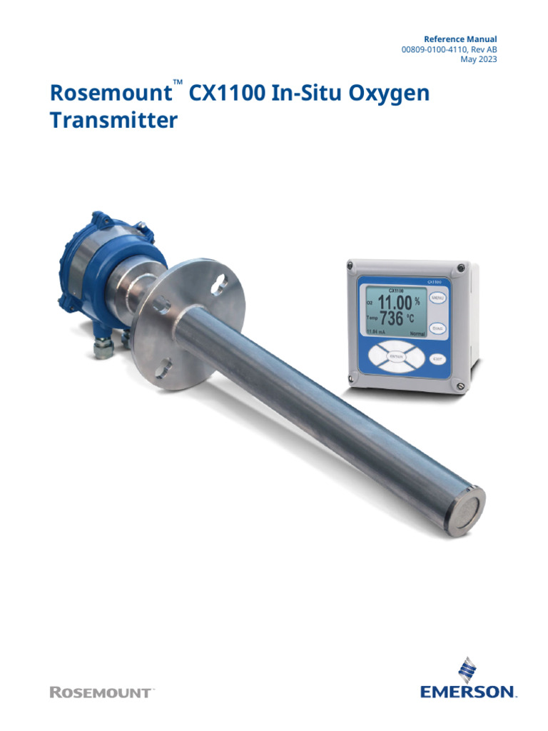 Rosemount CX1100 Oxygen Transmitter Guide | PDF | Electrical Wiring ...