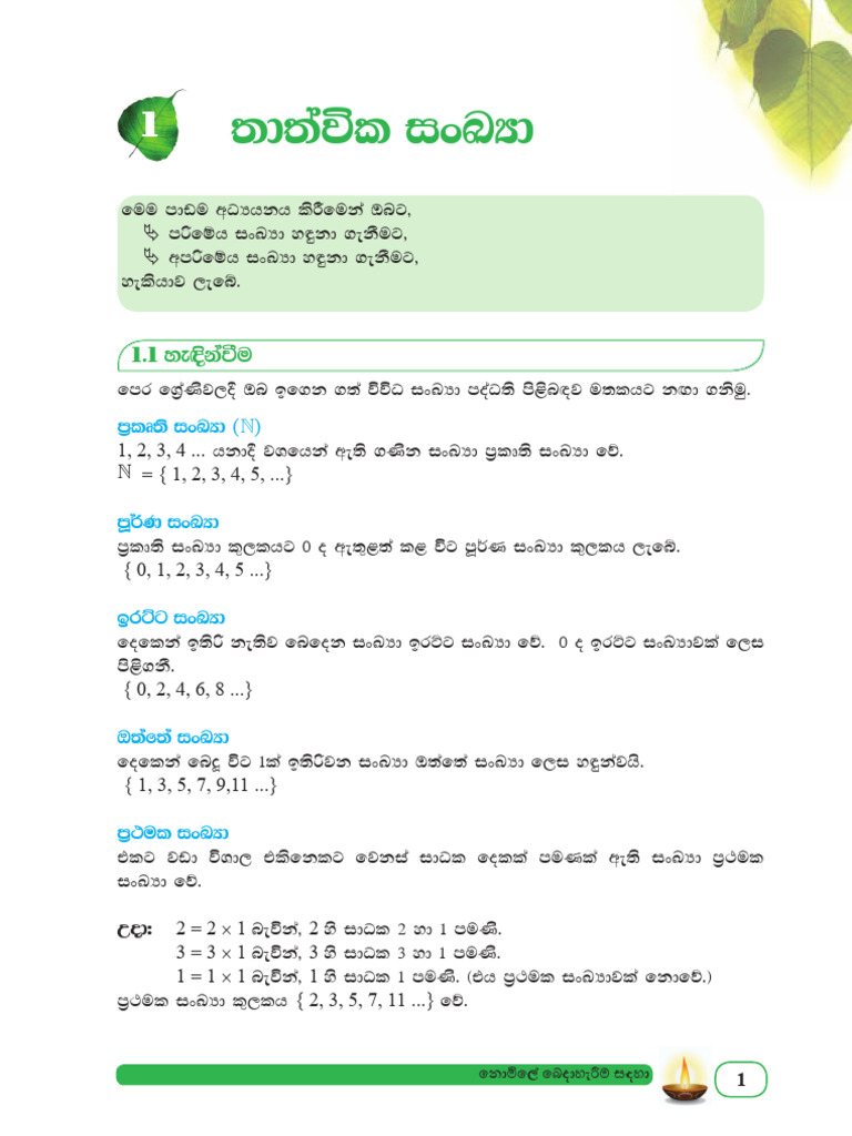 Mathematical Concepts and Examples | PDF