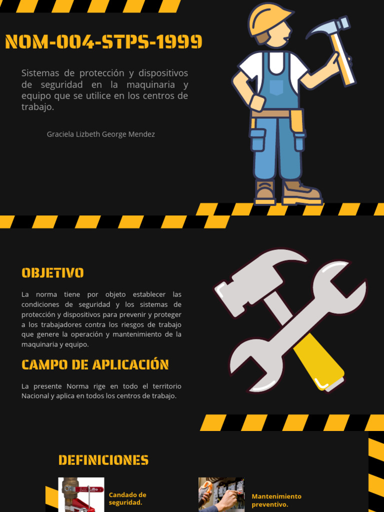 Seguridad en Maquinaria: NOM-004-STPS-1999 | PDF