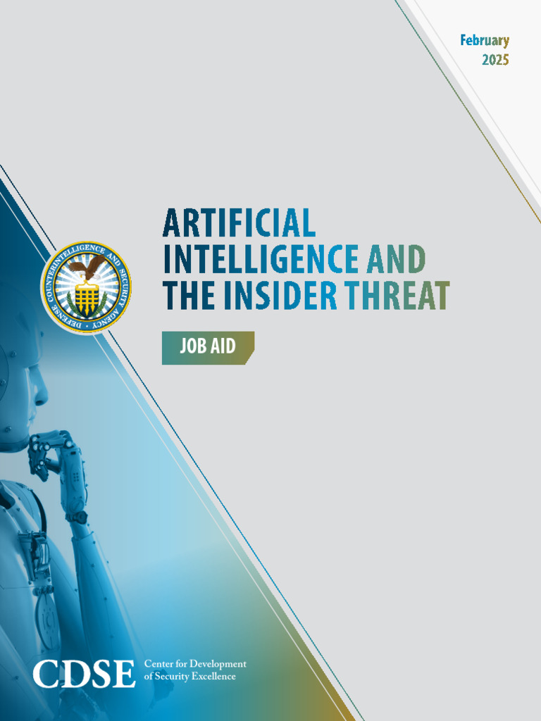 AI and Insider Threats: A Job Aid | PDF | Computer Security | Security