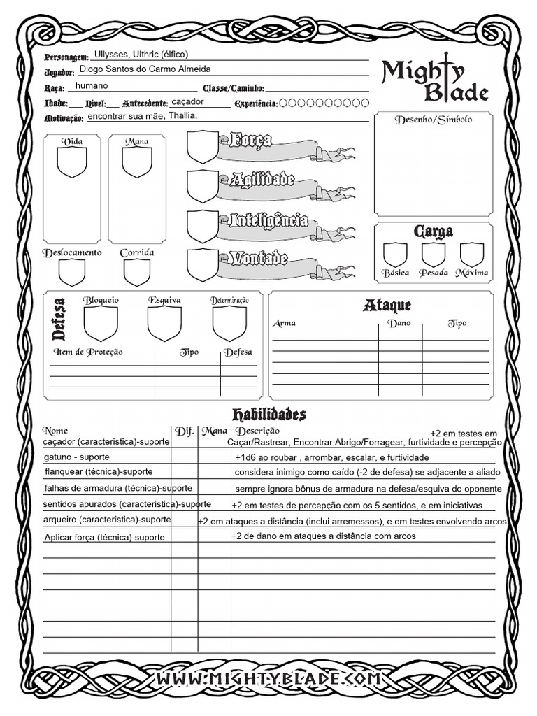 Ficha para Impressão | PDF