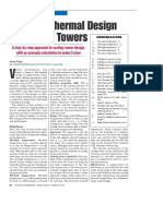 Effective Thermal Design of Cooling Towers