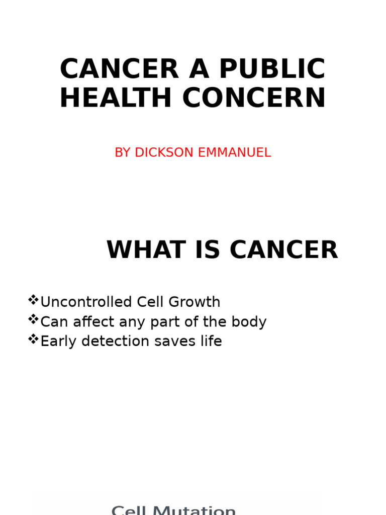 Cancer Awareness and Prevention in Nigeria | PDF | Cancer | Health Care