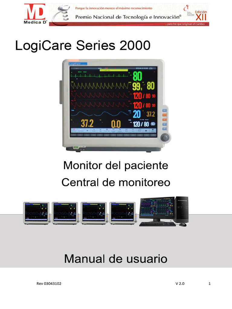 Monitor de Paciente LogiCare 2000 | PDF | USB | Alarma de seguridad