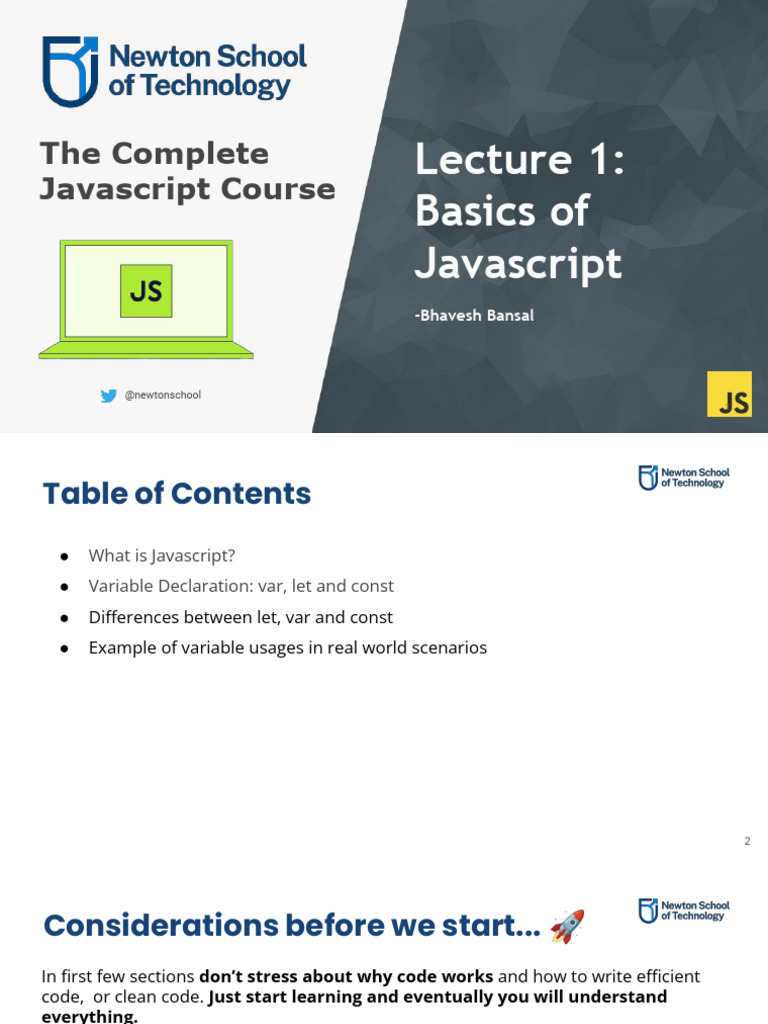 JavaScript Basics: Variables & Features | PDF | Java Script | Boolean ...