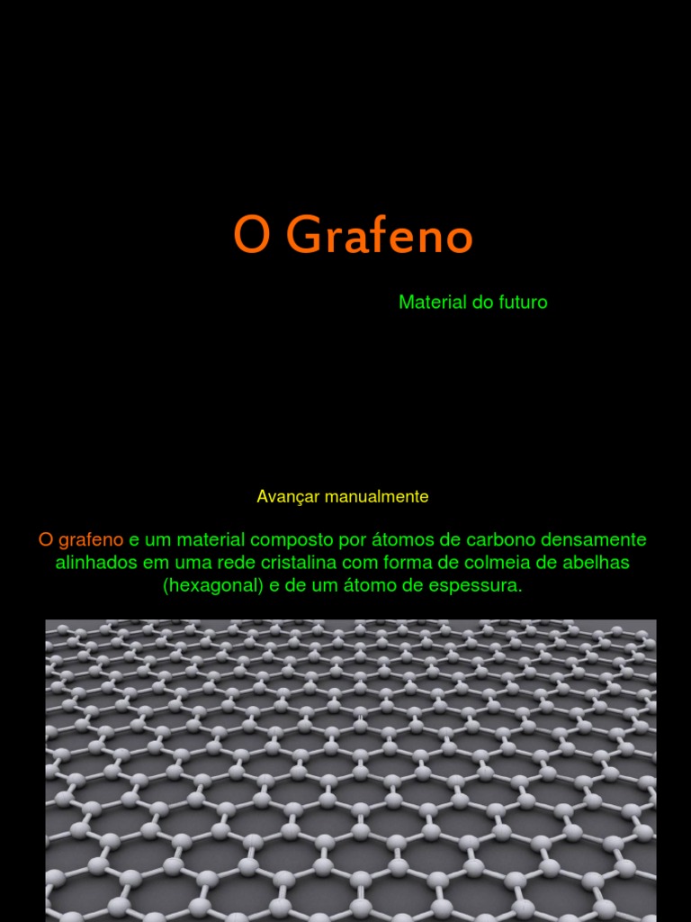 Grafeno Material Do Futuro - Pps | PDF | Grafeno | Química