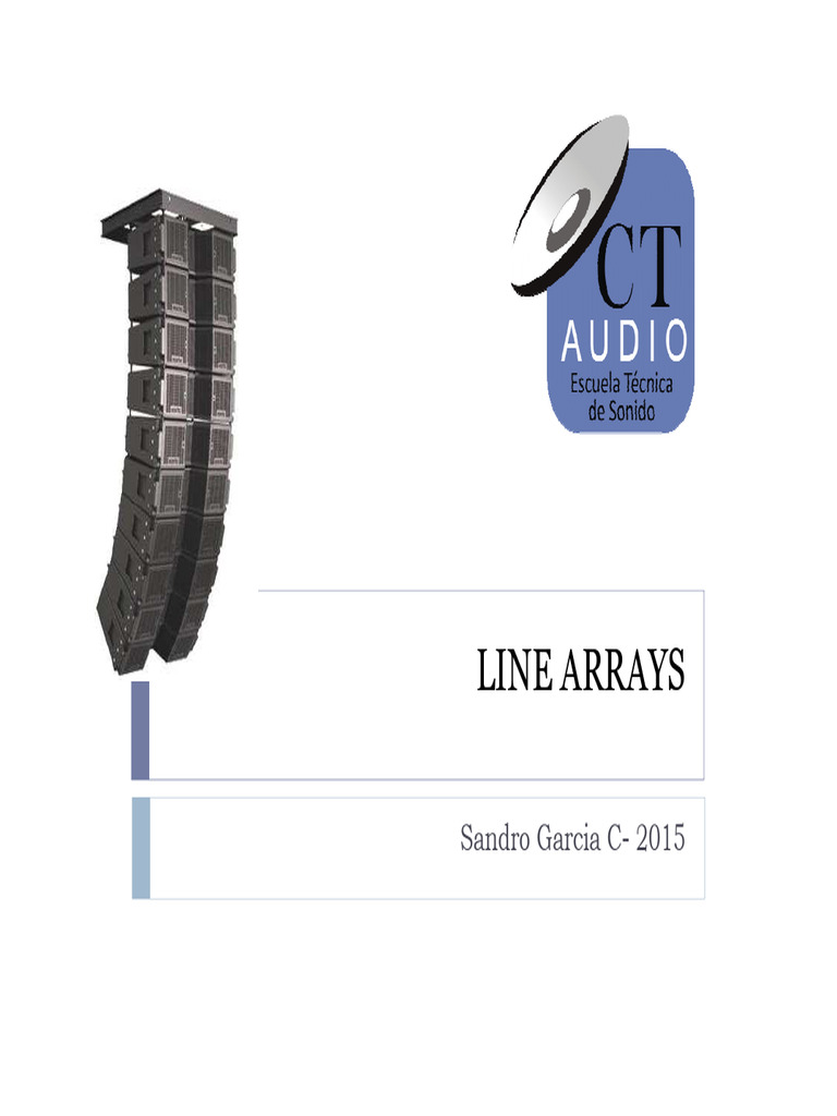 Line Arrays Teoria | PDF | Altoparlante | Acústica