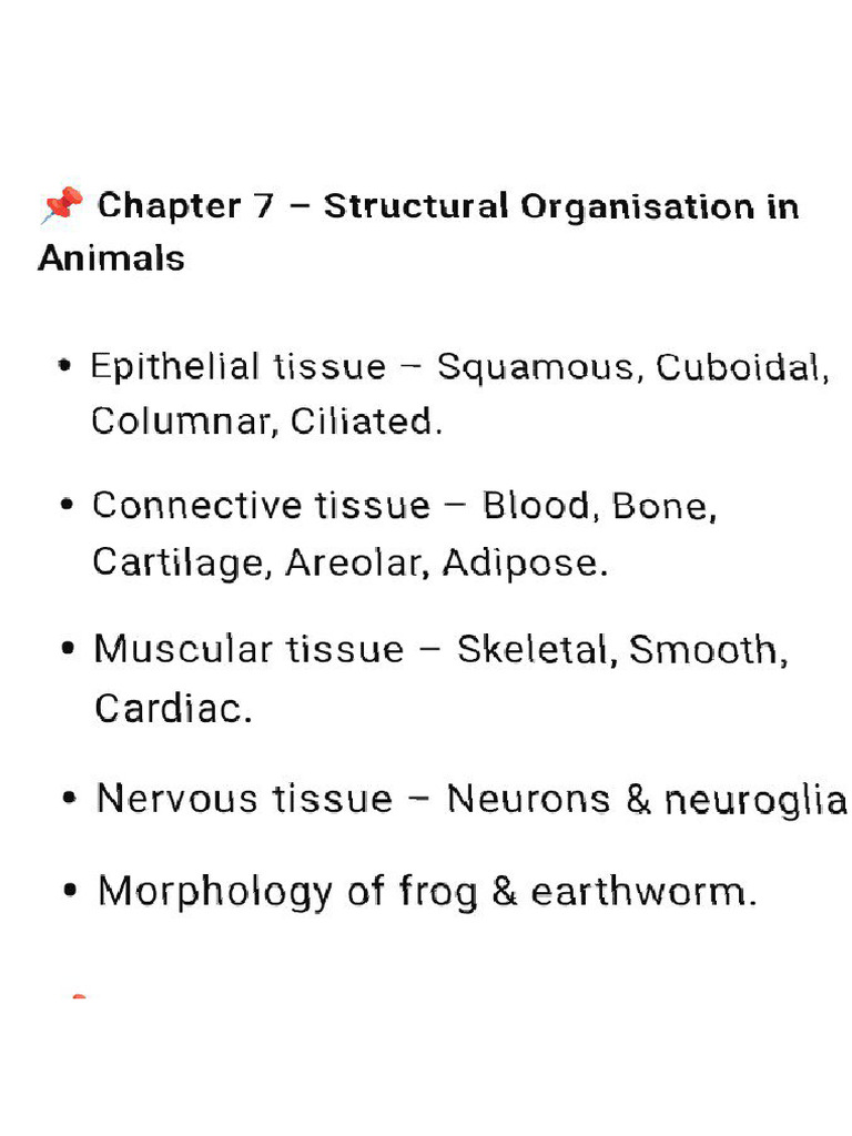Class 11 Bio CH 7 Short Notes | PDF