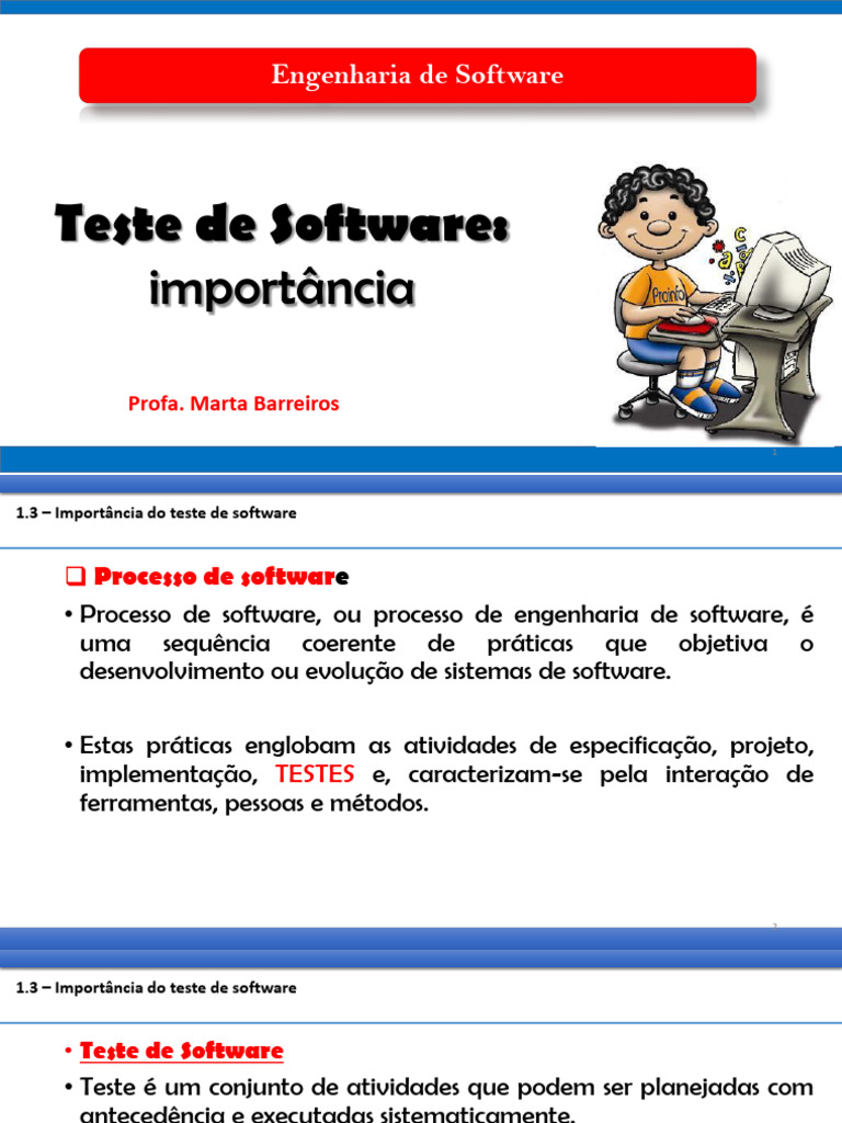 Importância dos Testes de Software | PDF | Testes de software | Programas
