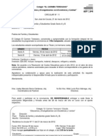 Circular 011 - Convivencia 6°A y 6°B.